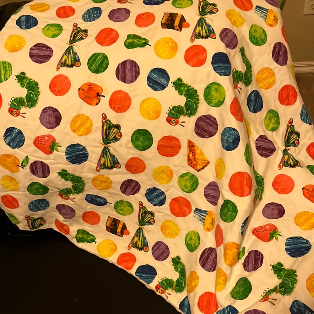 The Very Hungry Caterpillar baby blanket